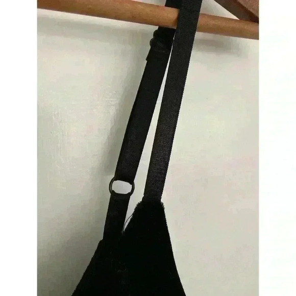 BNWT Black Velvet Slip Dress Size S - Picture 3 of 7
